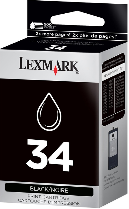 Lexmark #34 (18C0034) Black Print Cartridge-0