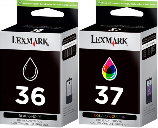 Lexmark 18C2229 36 & 37 Ink Cartridge (Black & Color, 2-Pack)-0