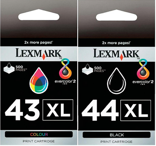Lexmark #43XL & #44XL Black/Color Combo Pack Ink Cartridge-0