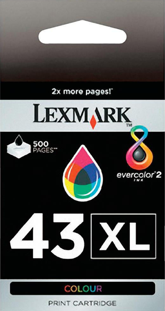 Lexmark 43XL (18Y0143) Color High Yield OEM Genuine Ink Cartridge-0