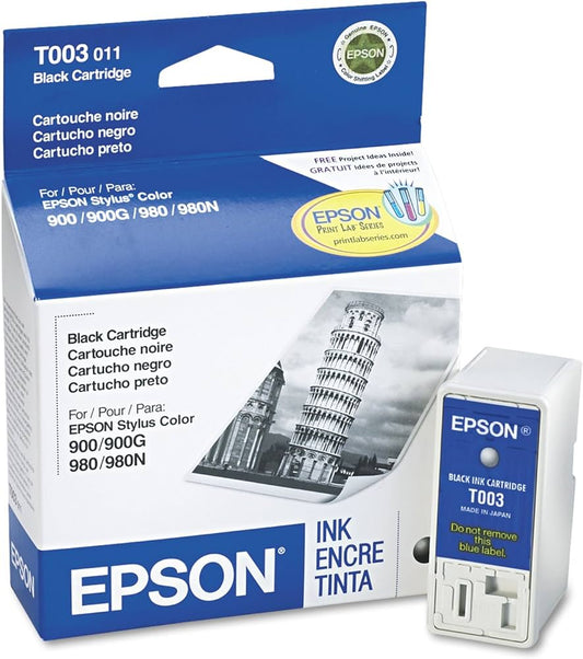 Epson T003 Black Ink Cartridge, T003011-0