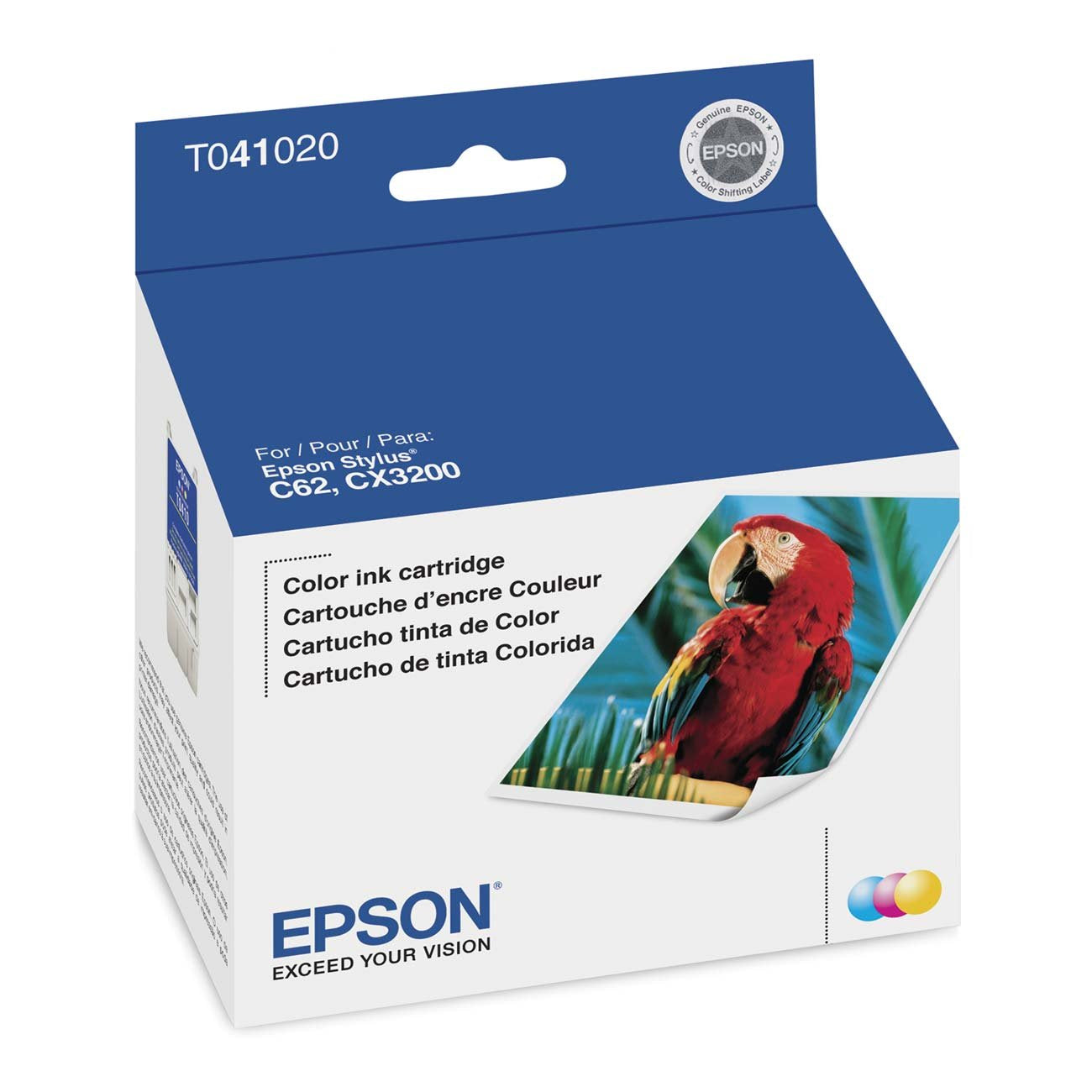 Epson T041 Color Ink Cartridge, T041020-0