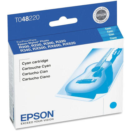 Original Epson (T048) Cyan Ink Cartridge, T048220-0