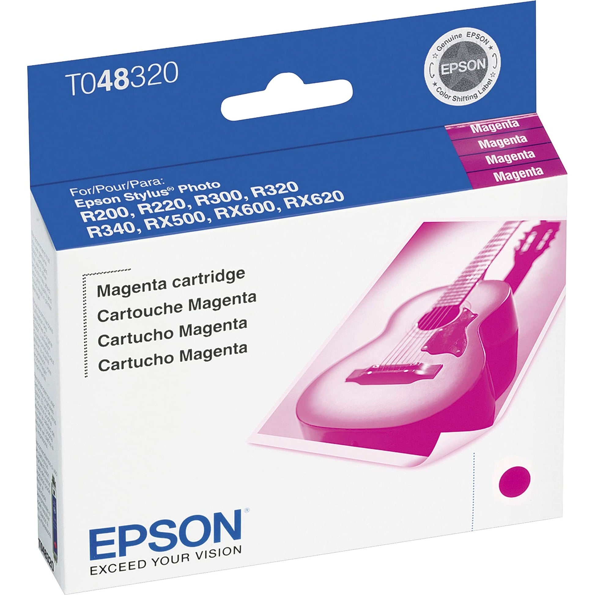 Original Epson (T048) Magenta Ink Cartridge, T048320-0