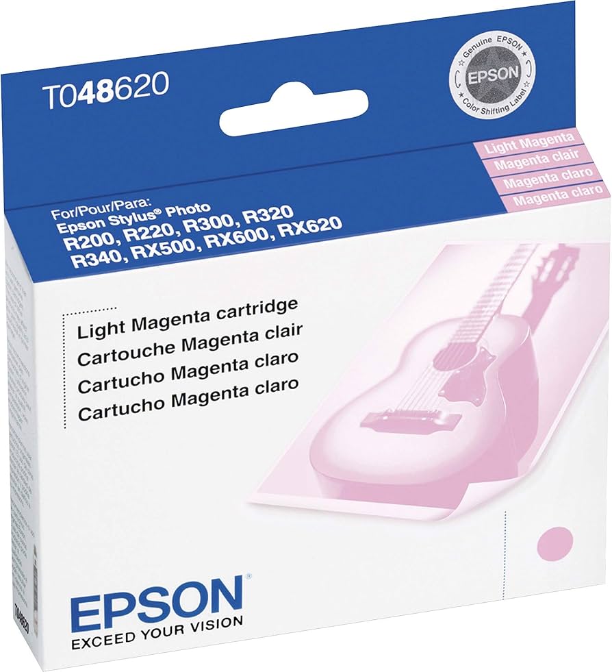 Original Epson (T048) Light Magenta Ink Cartridge, T048620-0