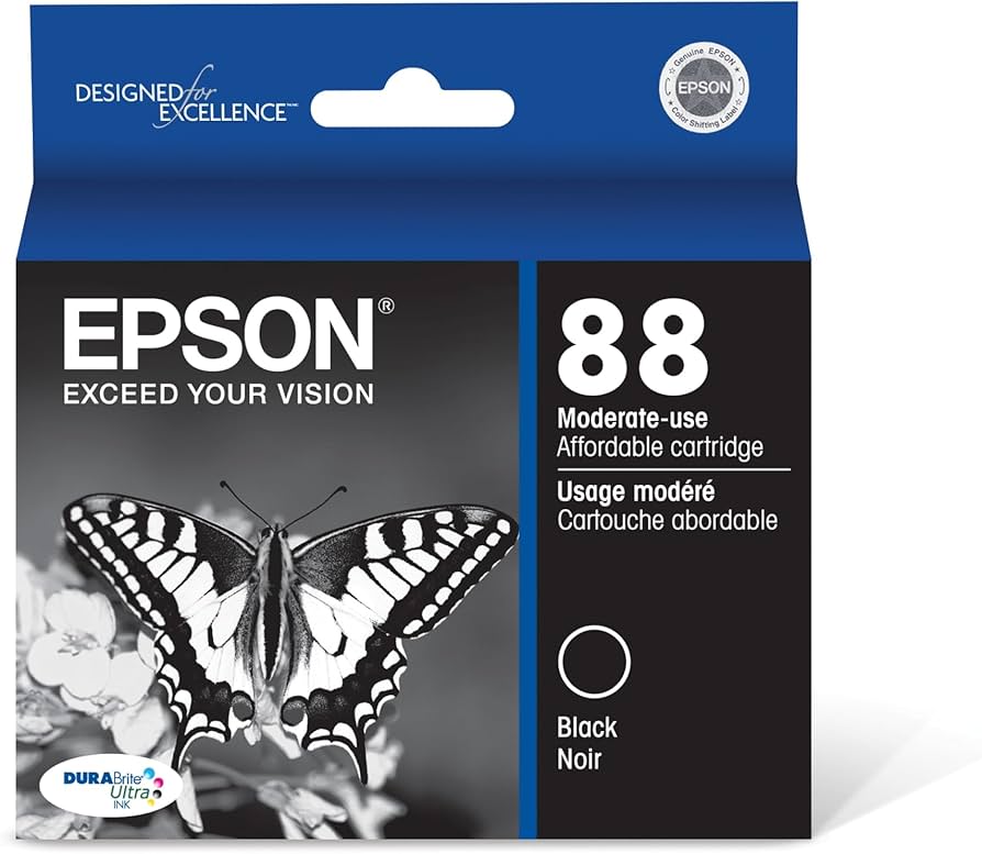 Original Epson 88 (T0881) Black Ink Cartridge-0