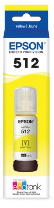 Original Epson 512 EcoTank Yellow Ink Bottle,T512420-0