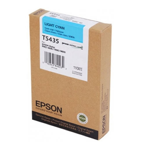 Epson T543 Light Cyan 110ml UltraChrome Ink Cartridge, T543500-0