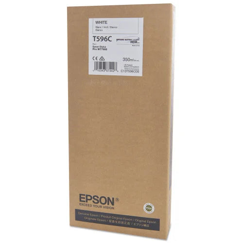 Epson T596 White Ink Cartridge, T596C00-0