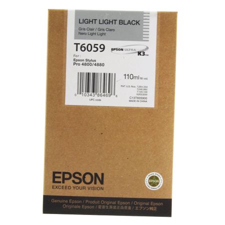 Epson T6059 Light Light Black Ink Cartridge, T605900-0