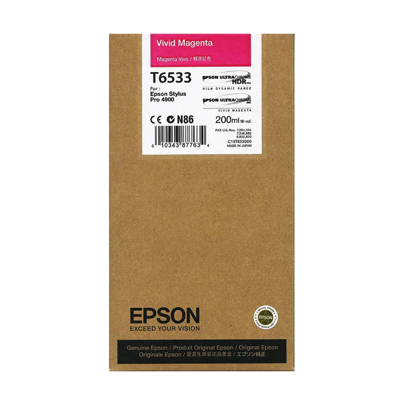 Original Epson T6533 Magenta 200ml Ink Cartridge-0