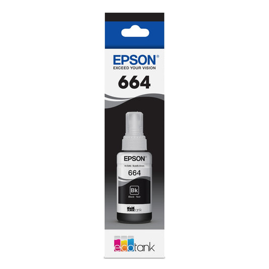 Epson (664) Ultra High-Yield Black Ink Bottle, T664120-S-0