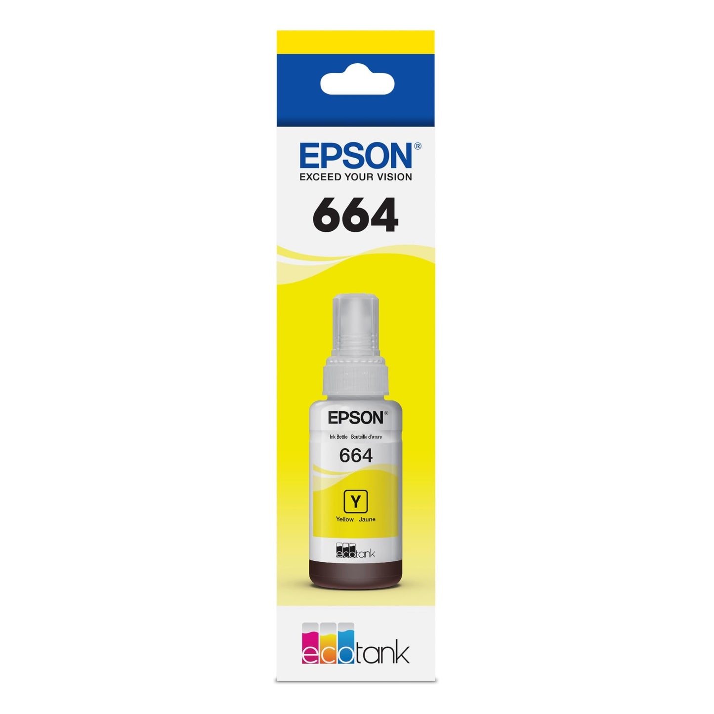 Epson (664) Ultra High-Yield Yellow Ink Bottle, T664420-S-0