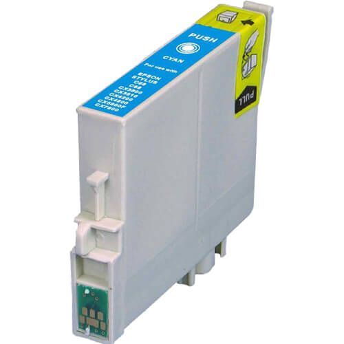 Epson T068 High-Yield Cyan Inkjet Cartridge, T068220-0