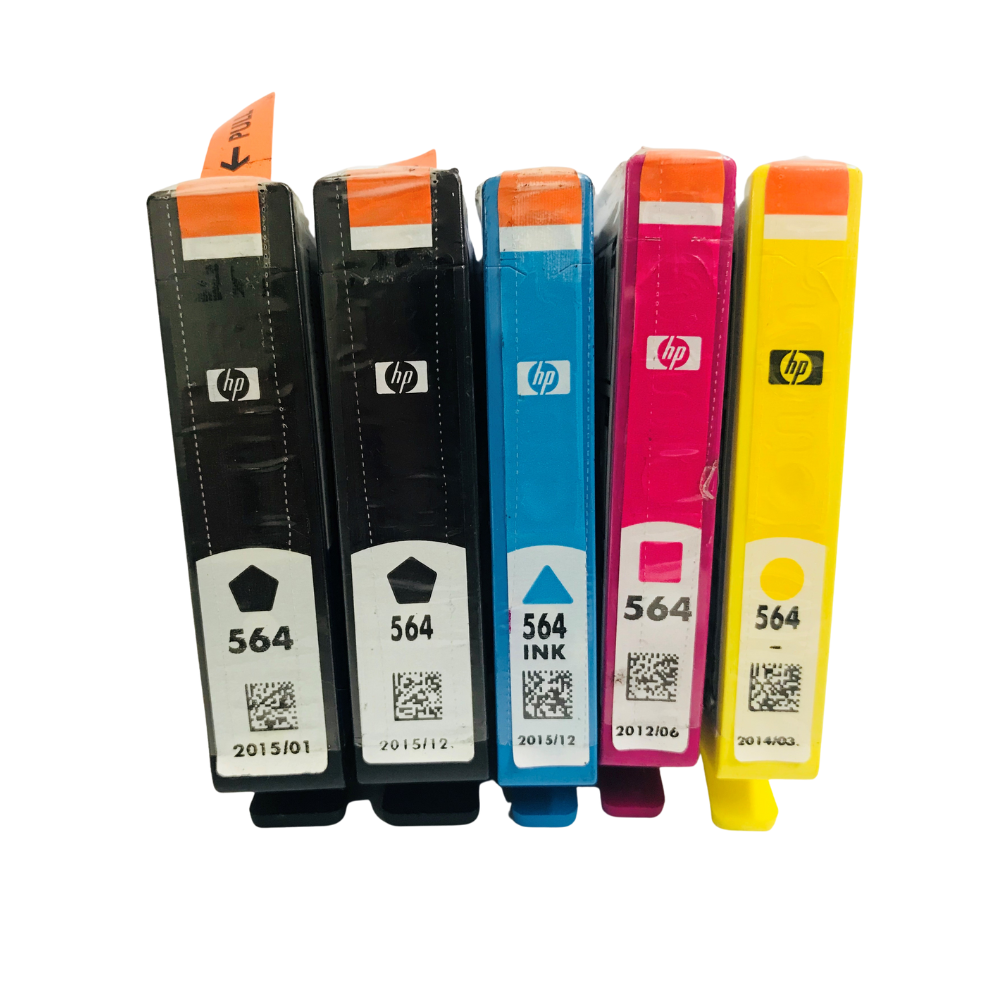 Original HP 564 2 Black, Cyan, Magenta, Yellow Ink (5-pack)-1