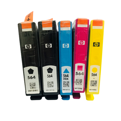 Original HP 564 2 Black, Cyan, Magenta, Yellow Ink (5-pack)-1