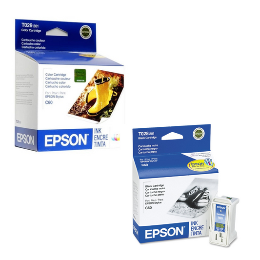 Original Epson T028 Black T029 Color Ink Cartridges-0