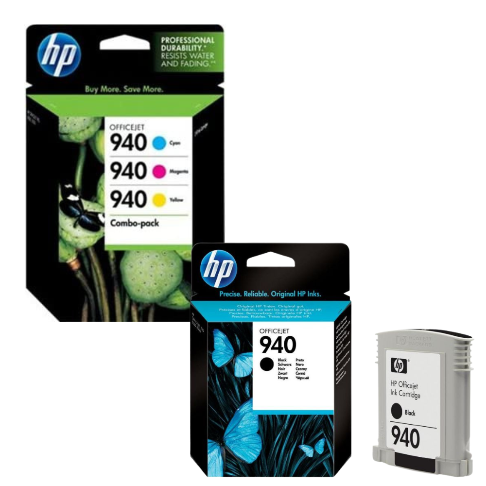 HP 940 Black, Cyan, Magenta, Yellow Ink Cartridges ( 4 Pack )-0