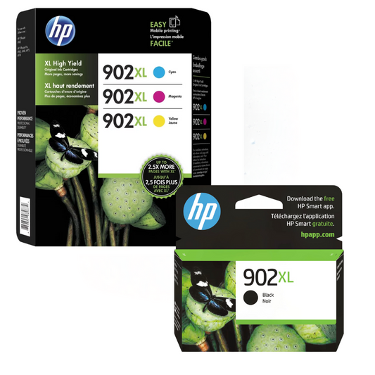 Original HP 902XL Black, Cyan, Magenta & Yellow Ink Cartridge-0