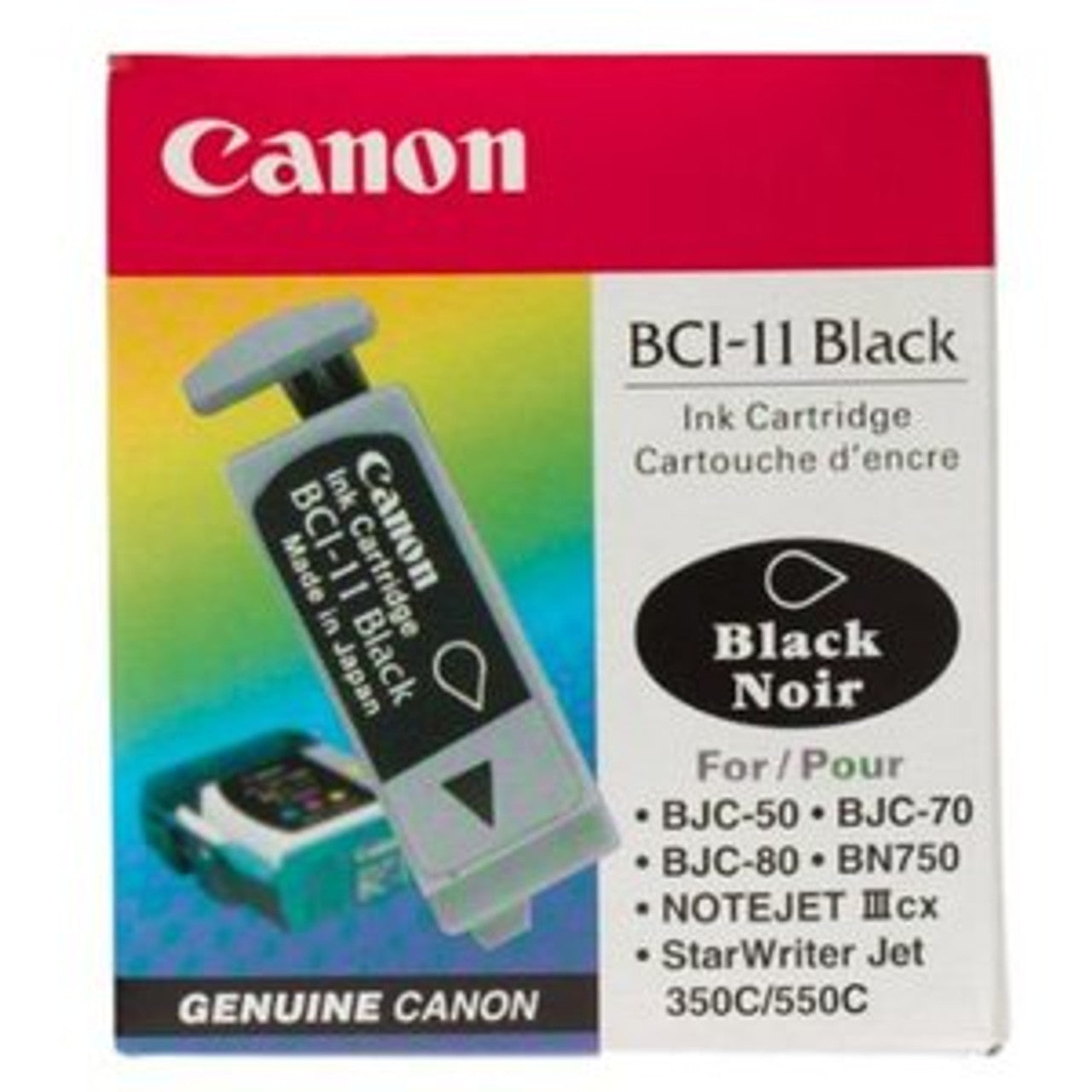 Original Canon BCI-11 Black Ink Cartridge-3 Pack-0