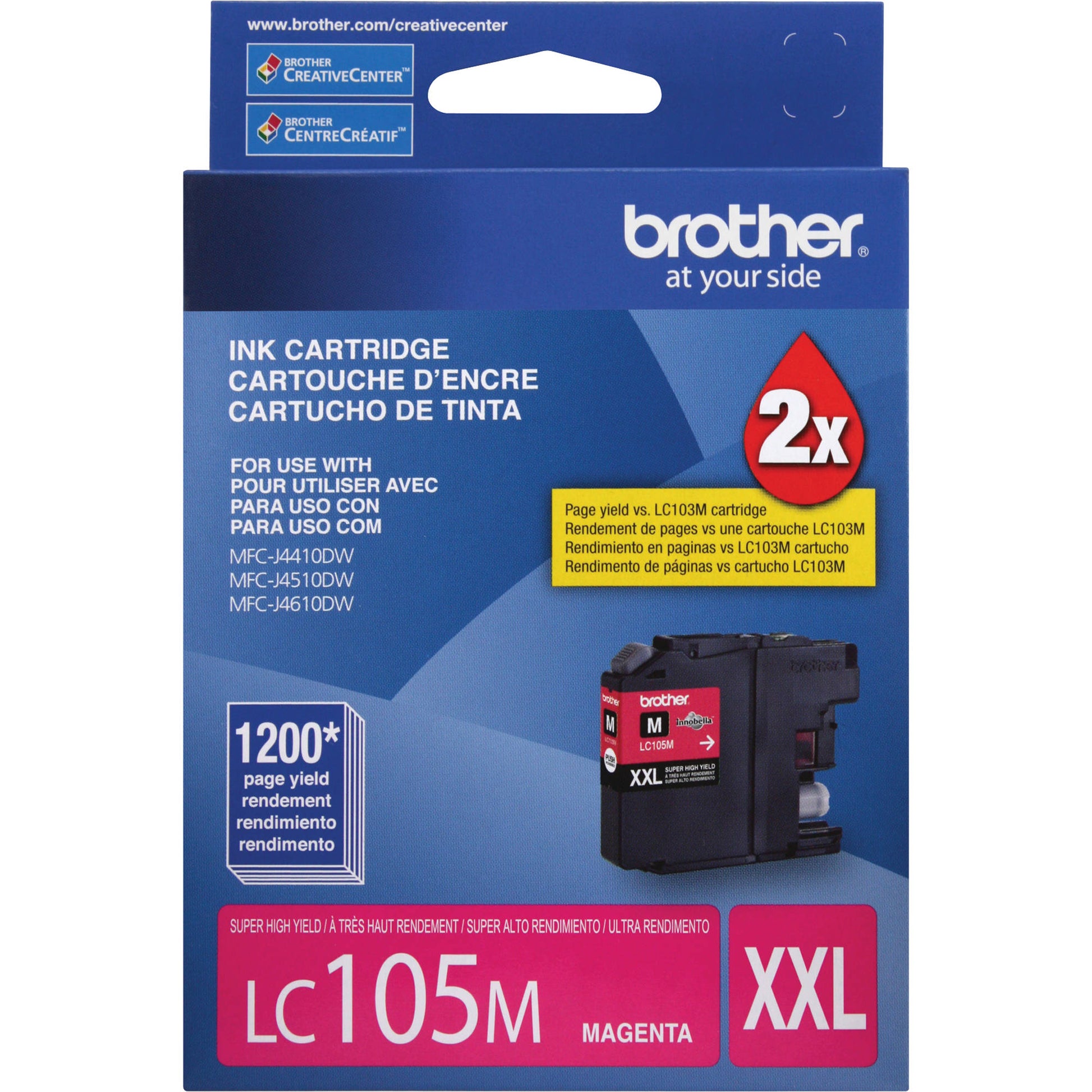 Original Brother LC105XXL Magenta Ink Cartridge-0