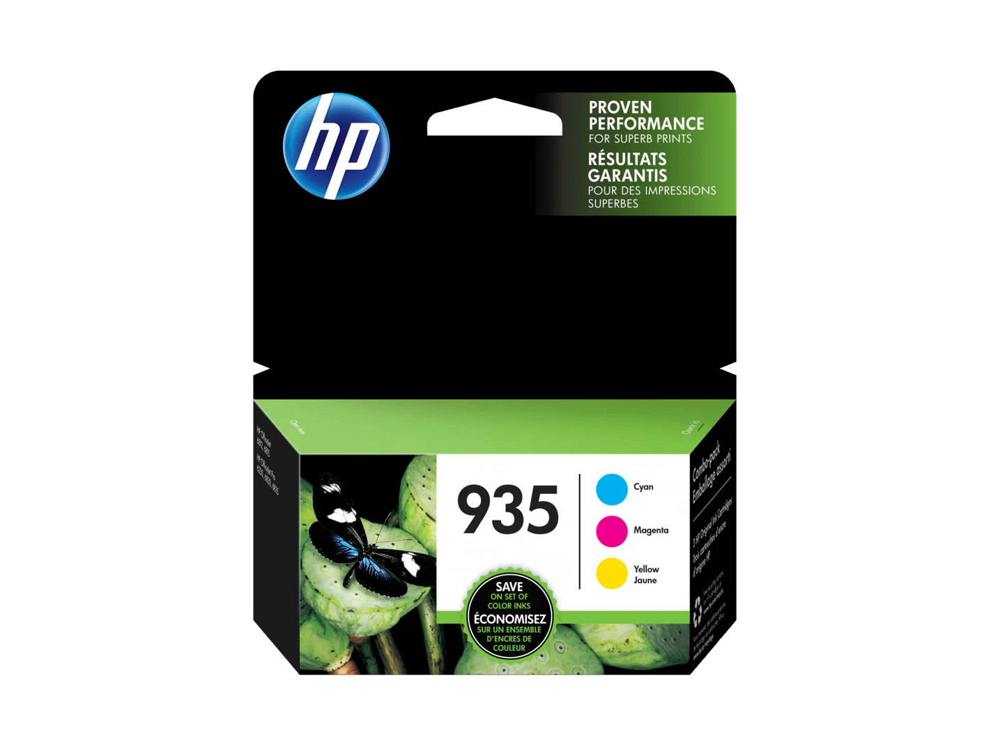 Original HP 935 Cyan, Magenta, Yellow Ink Cartridges-3 Pack, , N9H65FN#140-0