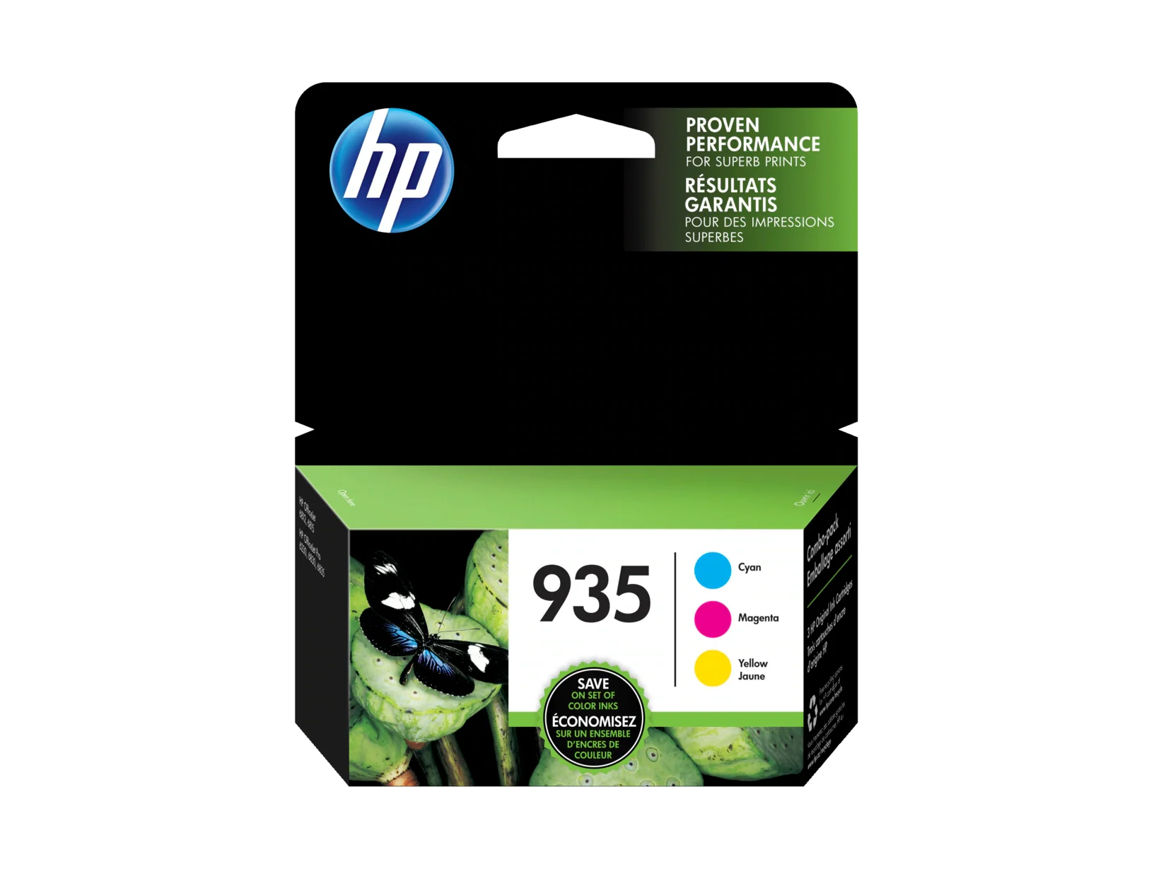 Original HP 935 Cyan, Magenta, Yellow Ink Cartridges-3 Pack, , N9H65FN#140-0