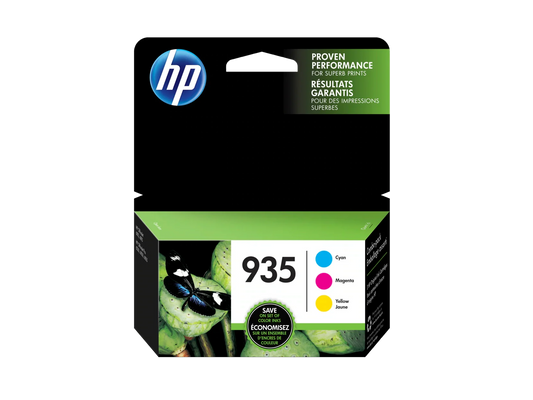 Original HP 935 Cyan, Magenta, Yellow Ink Cartridges-3 Pack, , N9H65FN#140-0