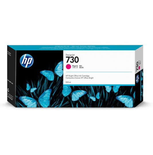 Original HP 730 300-ml (P2V69A) Magenta Ink Cartridge-0