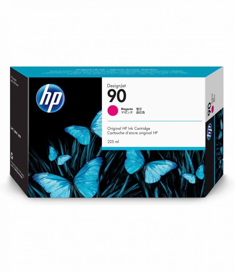 Original HP 90 (C5062A) 225ml Magenta Ink Cartridge-0