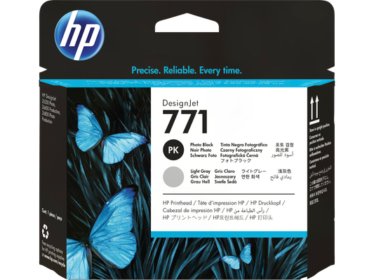 HP 771 (CE020A) Photo Black and Light Gray Printheads-0