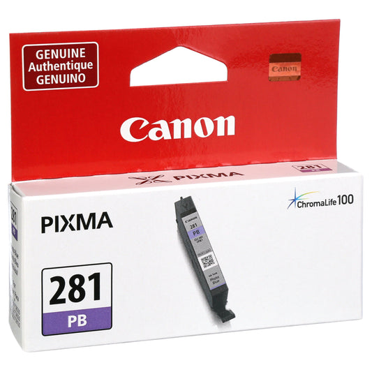 Original Canon CLI-281 Standard Yield Photo Blue Ink Cartridge-0