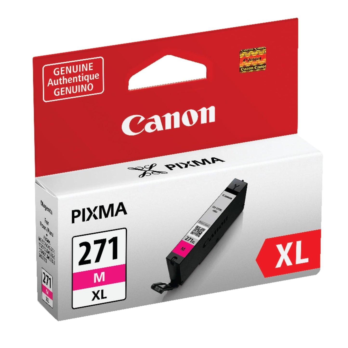 Canon CLI-271XL High Yield Magenta Inkjet Cartridge, 0338C001-0