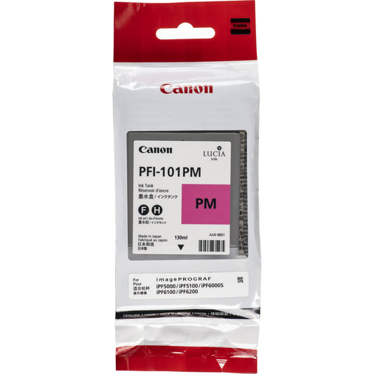 Original Canon PFI-101 130mL Photo Magenta Ink Cartridge-0