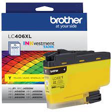 Original Brother LC406XL High Yield Yellow Ink Cartridge-0