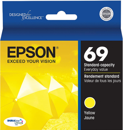 New Genuine Epson 69 Yellow Ink Cartridge-0