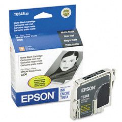 New Genuine Epson 34 (T0348) Matte Black Ink Cartridge-0