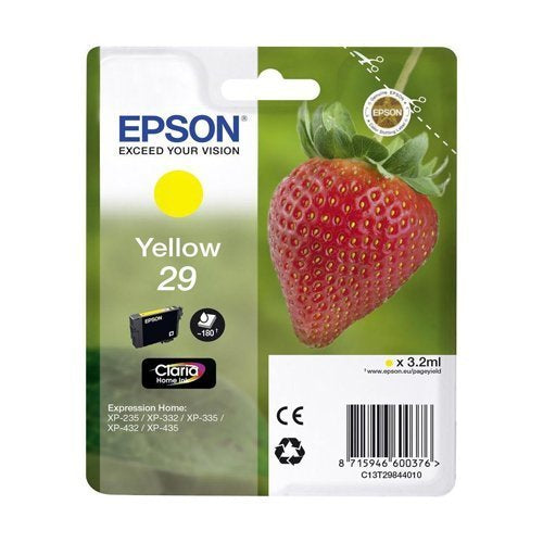 Epson 29 Yellow Ink Cartridge, C13T298440-0