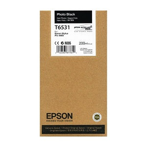 Epson T653 Photo Black Ink Cartridge, T653100-0