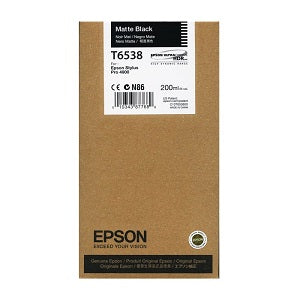 Epson T6538 Matte Black Ink Cartridge, T653800-0