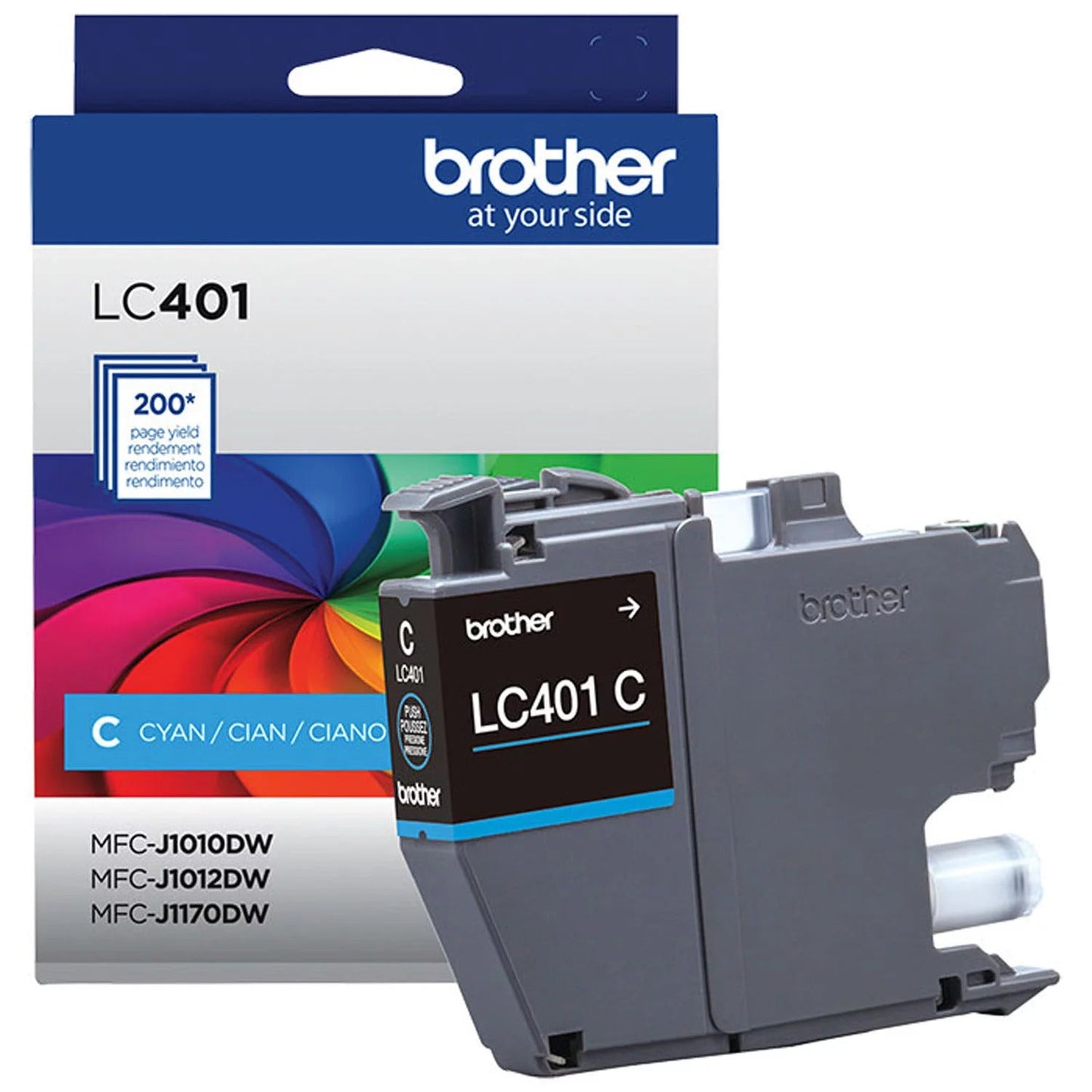 Genuine Brother LC401 Cyan Ink Cartridge-0