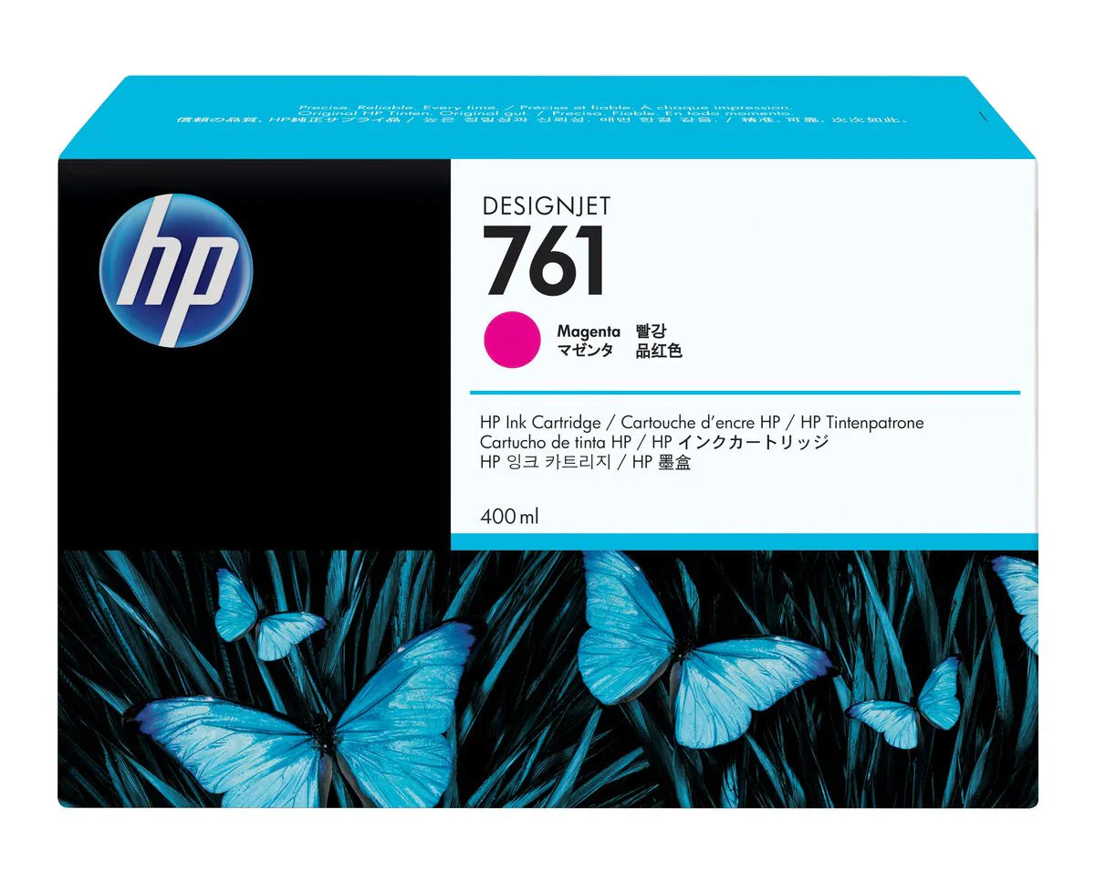 HP 761 400mL (CM993A) Magenta Ink Cartridge-0