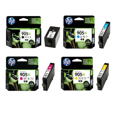 HP 905XL Black and Color Ink Cartridge (Combo 4 Pack)-0