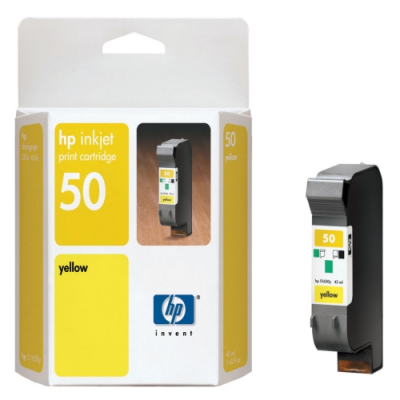 HP 50 51650Y Yellow, OEM Ink Cartridge-0