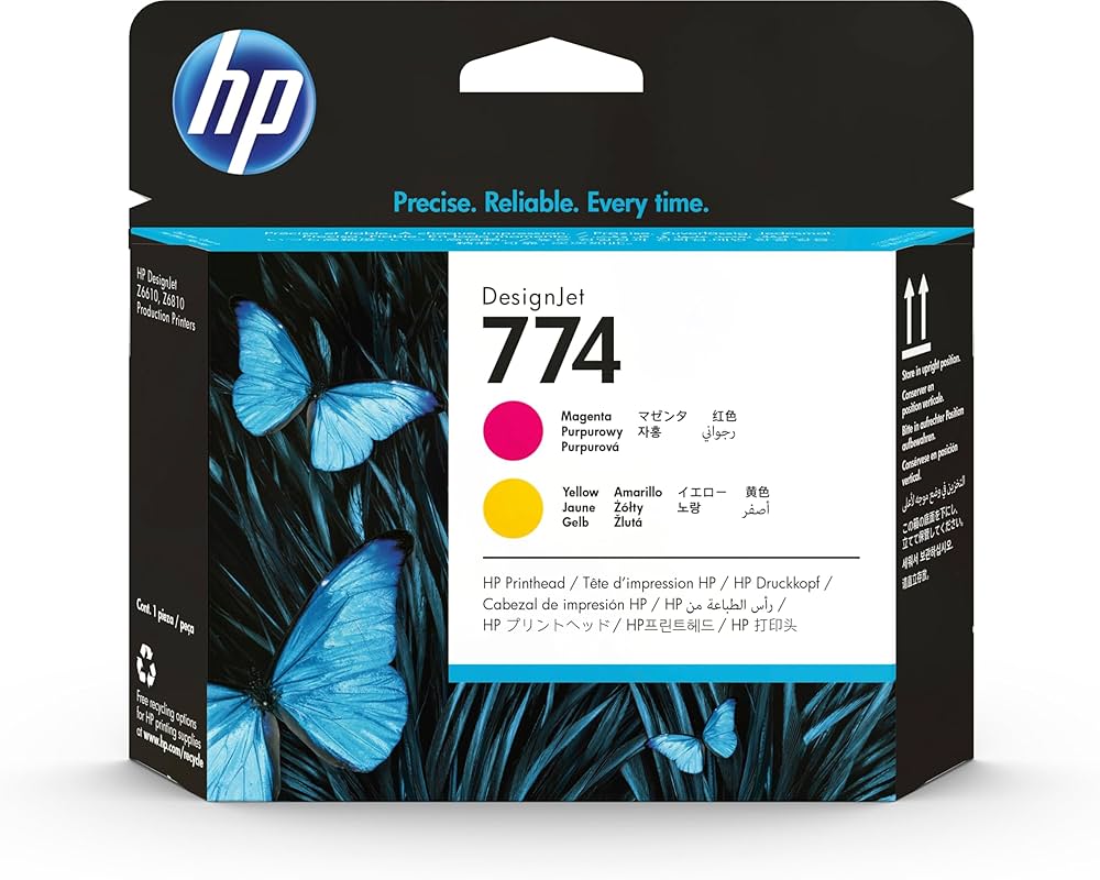 HP 774 Magenta & Yellow DesignJet Printhead, P2V99A-0