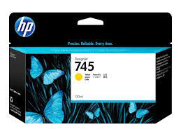 Original HP 745 130-ml DesignJet (F9J96A) Yellow Ink Cartridge-0