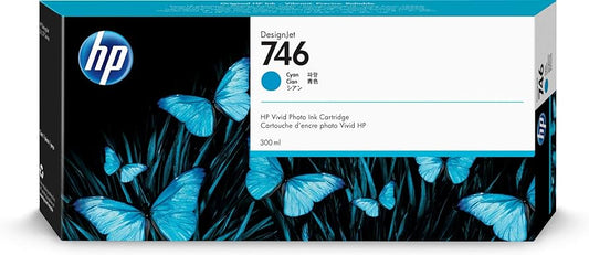 Original HP 746 300mL Cyan (P2V80A) Ink Cartridge-0