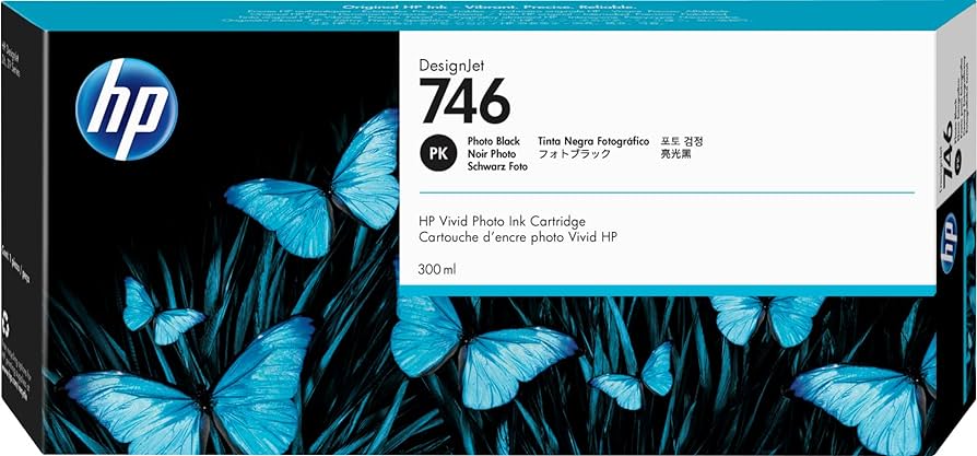 Original HP 746 300mL Photo Black (P2V82A) Ink Cartridge-0