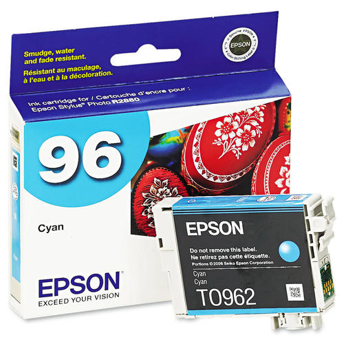 Original Epson 96 (T0962) Cyan Ink Cartridge-0