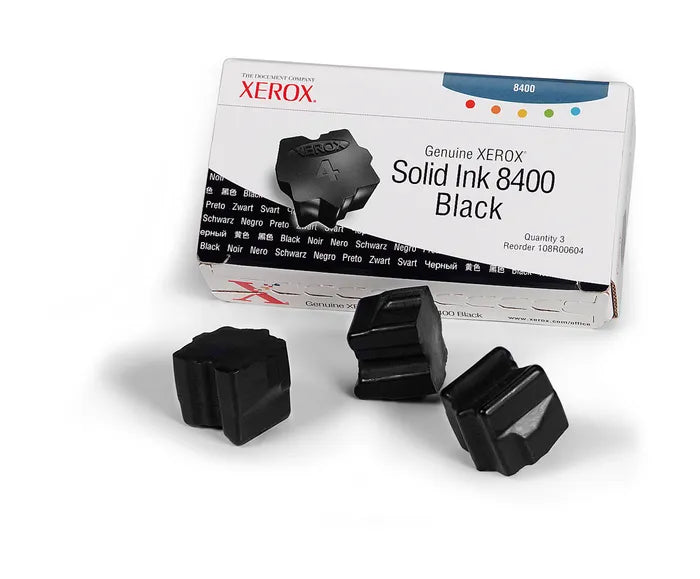 Genuine Xerox Solid Ink 8400 Black (3 sticks) (108R00604)-0